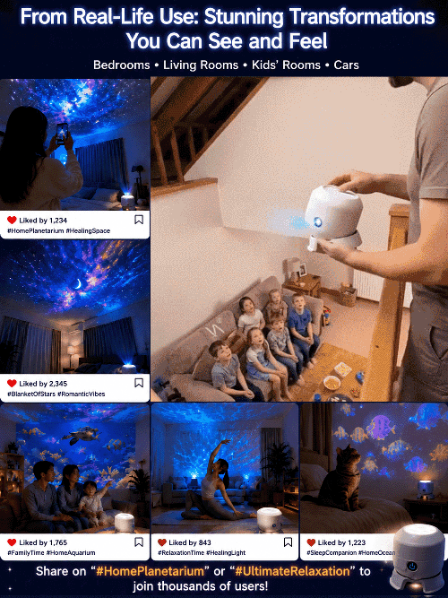 Colorful Dreamy Rotating Projection Lamp