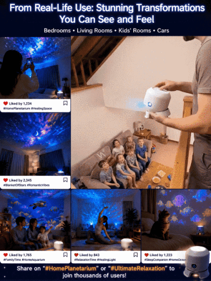 Colorful Dreamy Rotating Projection Lamp