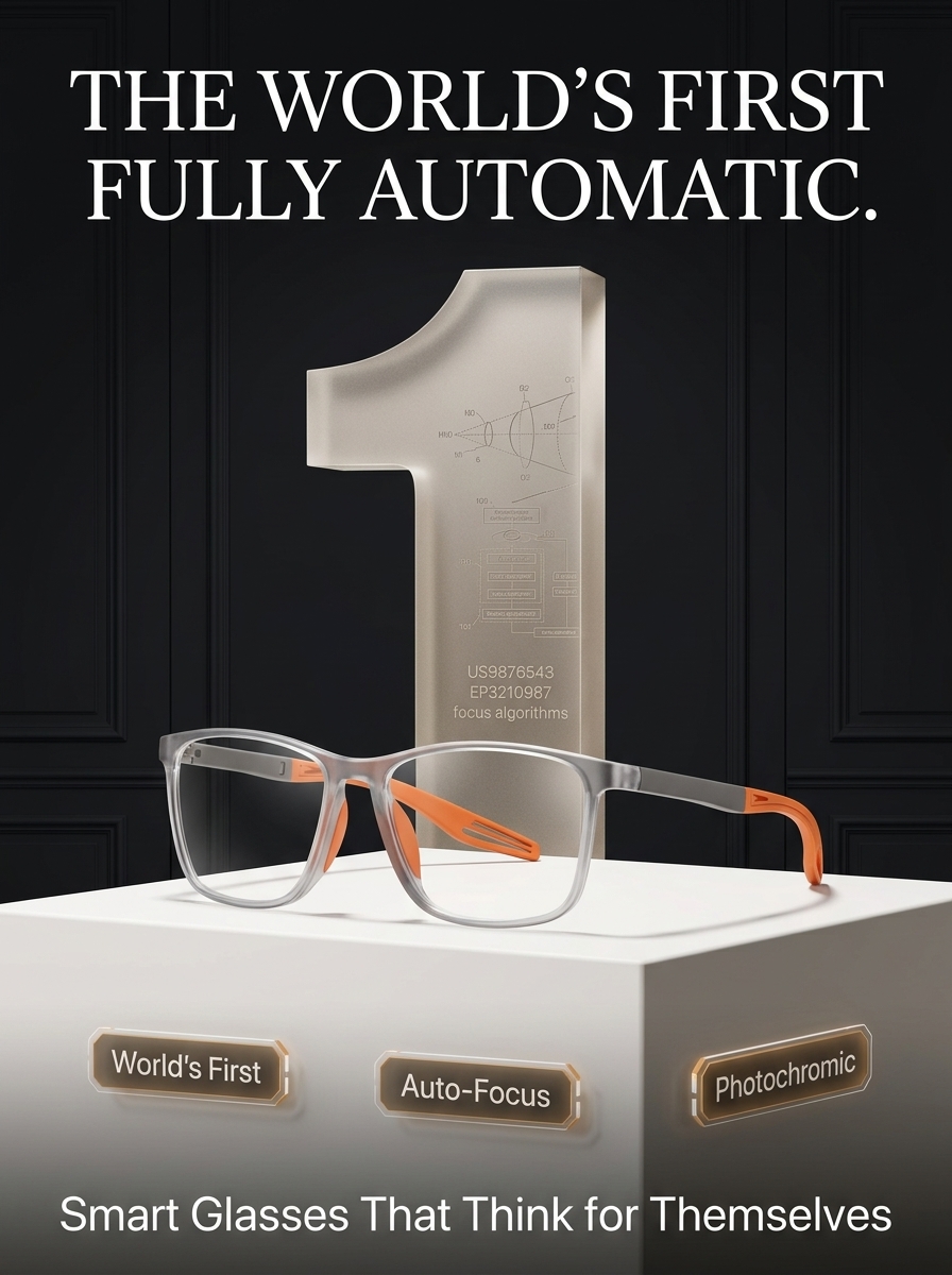 No eye exam needed • Lifetime use • Auto-focus from -10.00D-+10.00D — Multifocal sports glasses