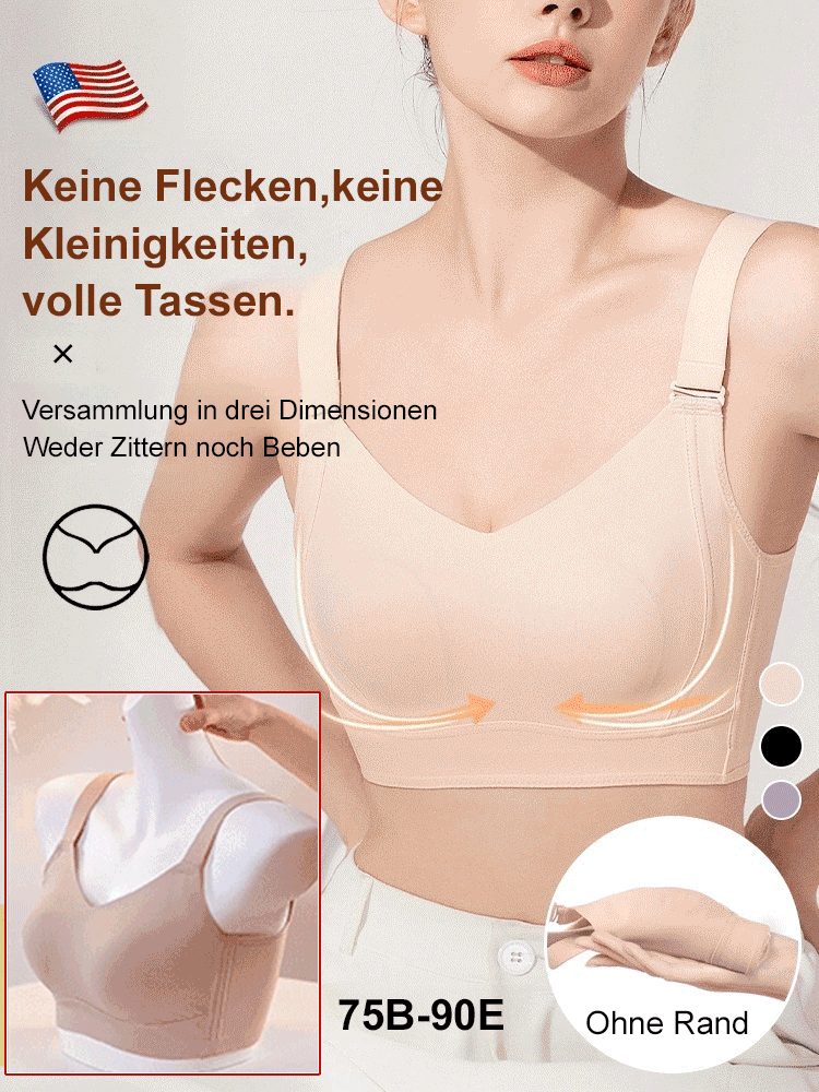Anti-Sagging-BH für große Brüste mit Zweitbrust
