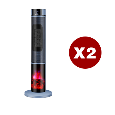 [1 Sekunde schnelles Aufheizen] Dreistufig einstellbare, großflächige 3D-Flammen-Raumheizung