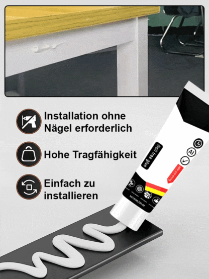 【Tragkraft: 900 Jin】Wasserdicht, schimmelresistent, hochfester, nagelfreier Klebstoff