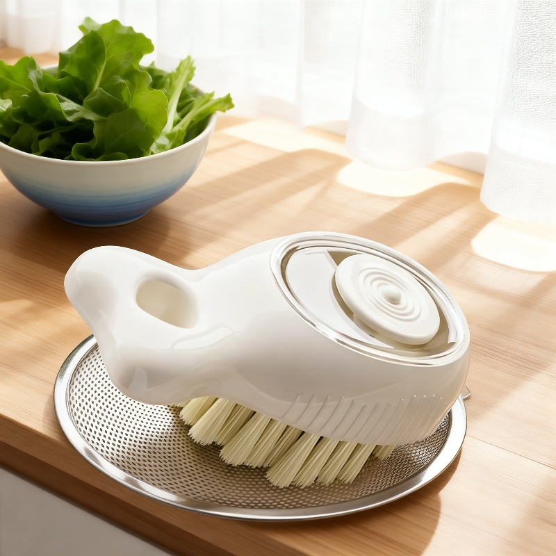 Küchenspülen-Eckenreinigungsbürste mit Flüssigkeitsspender