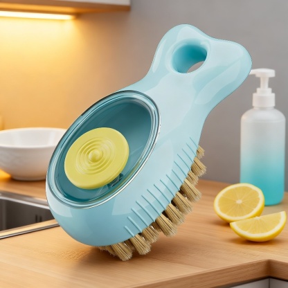 Küchenspülen-Eckenreinigungsbürste mit Flüssigkeitsspender
