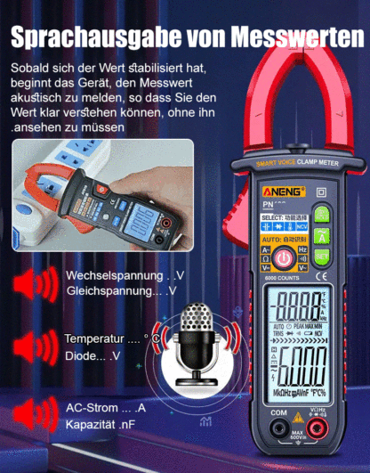 [1 Sekunde Nutzungsgeschwindigkeit] Automatische digitale Klemmlehre