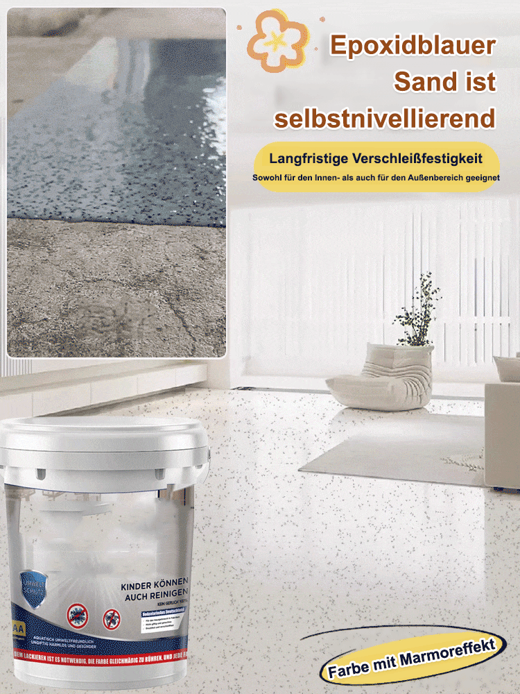 【Einmal multiplizieren】 Upgrade der Bodenfarbe auf Epoxidharz-Sandfarbe