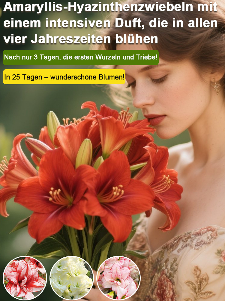 Stark aromatische, ganzjährig blühende Amarylliszwiebeln
