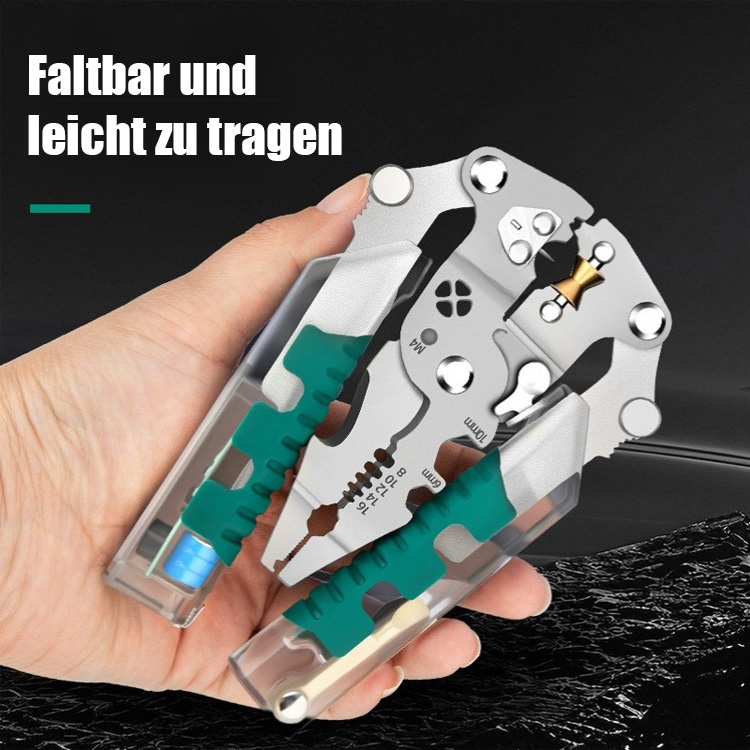 【One piece has 14 functions】Folding tester, screwdriver, wire stripper. One-stop service!