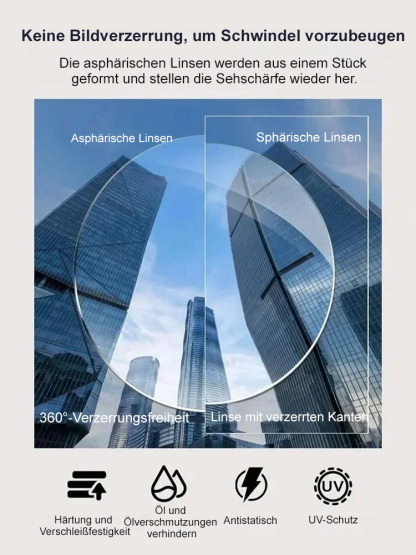 【Ultraleichtes TR90-Material】Einfaches Design, intelligente Gleitsicht-Lesebrille