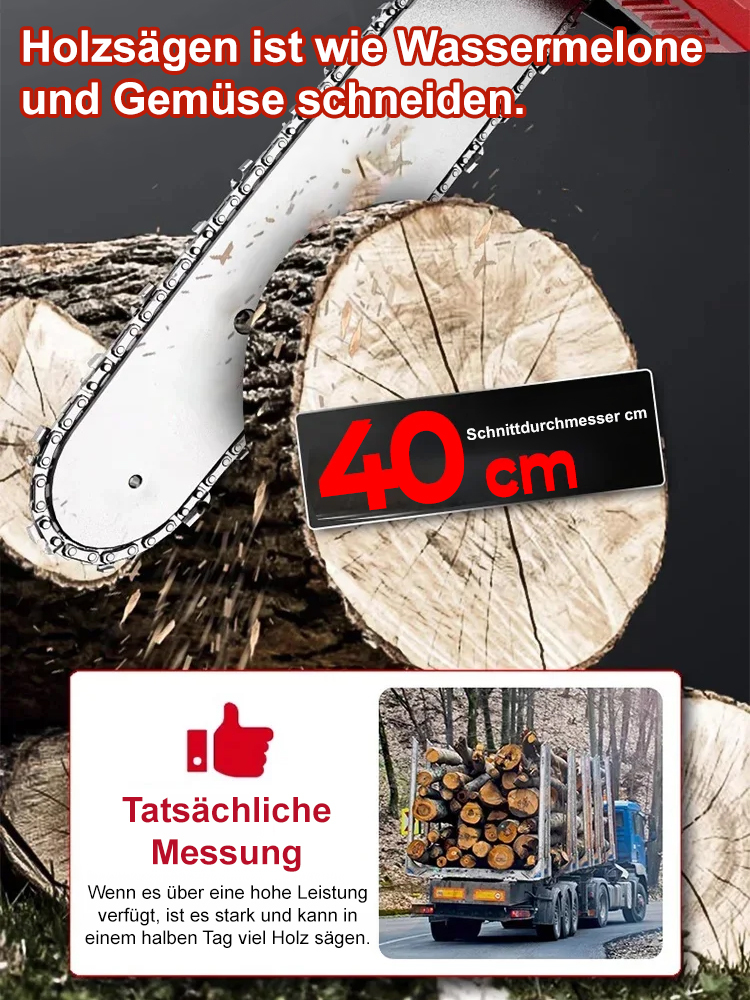 Hochleistungs-Holzkettensäge der verbesserten Version