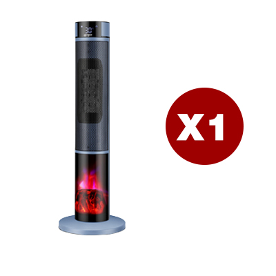 [1 Sekunde schnelles Aufheizen] Dreistufig einstellbare, großflächige 3D-Flammen-Raumheizung