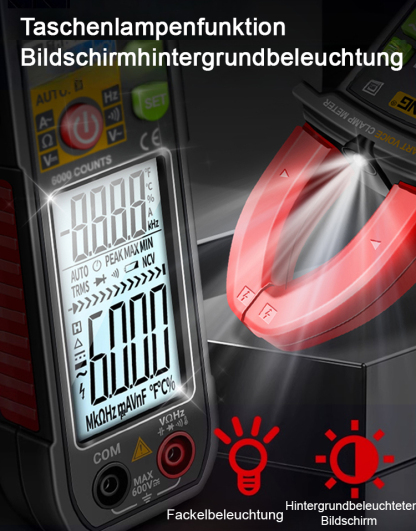 [1 Sekunde Nutzungsgeschwindigkeit] Automatische digitale Klemmlehre