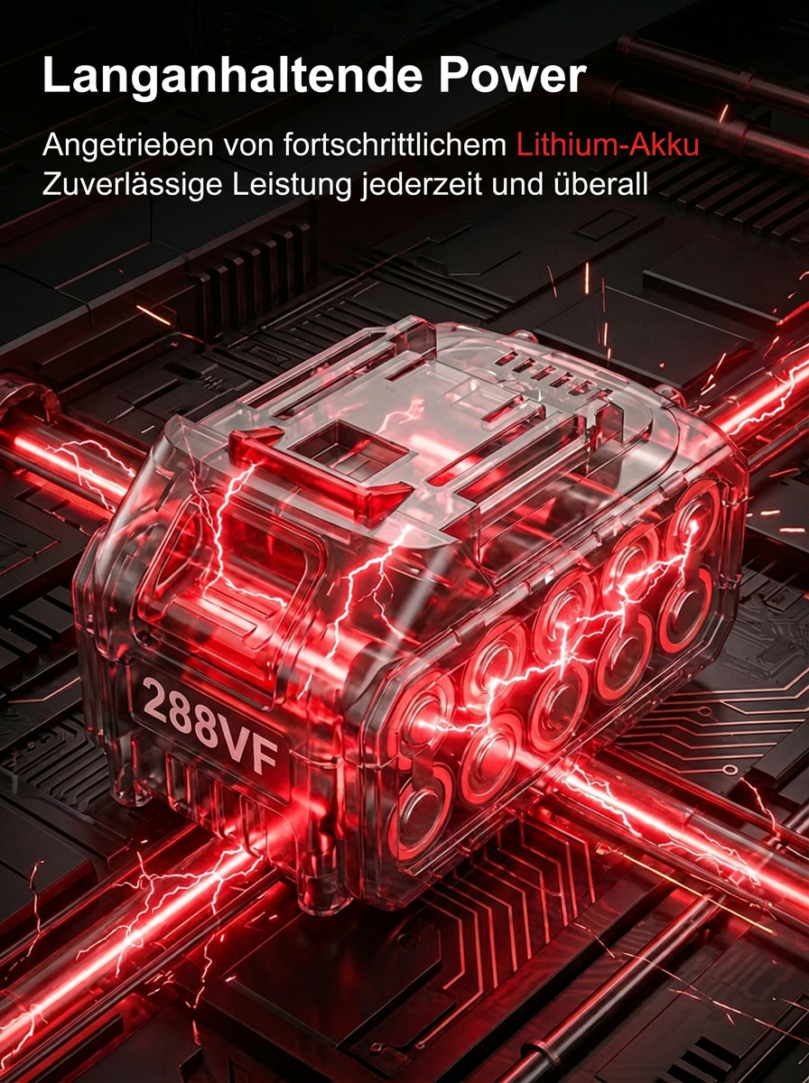 Klappbarer Lithium-Unkrautentferner