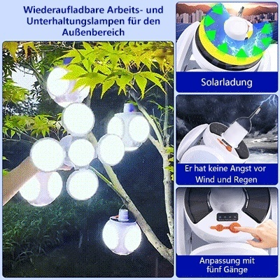 Wiederaufladbares Solarlicht