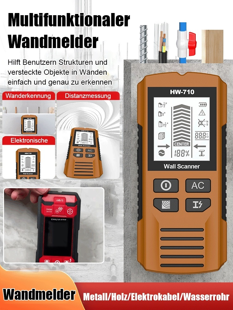 Multifunktions-Wanddetektor