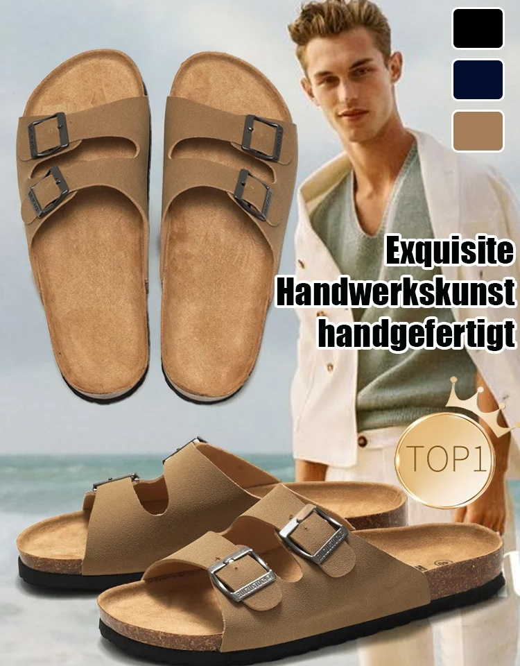 Wildleder-Kork-Sohlen-Paare Hausschuhe