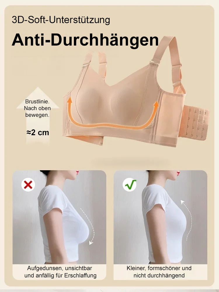 Anti-Sagging-BH für große Brüste mit Zweitbrust