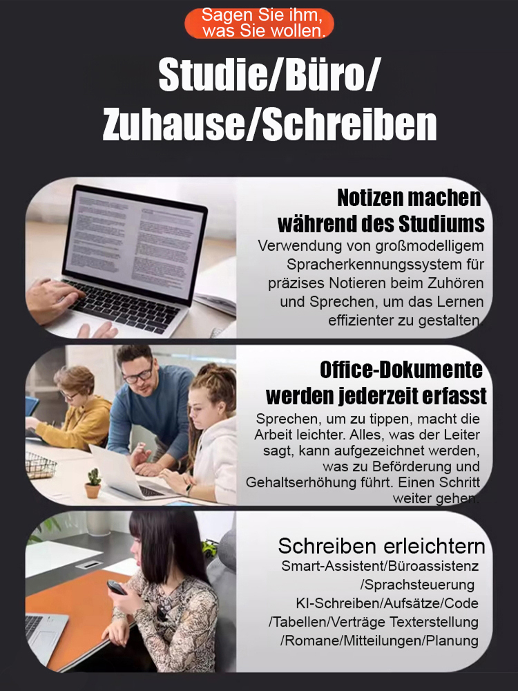 Intelligente Sprachübersetzung und -erkennung Drahtlose Tri-Mode-Maus