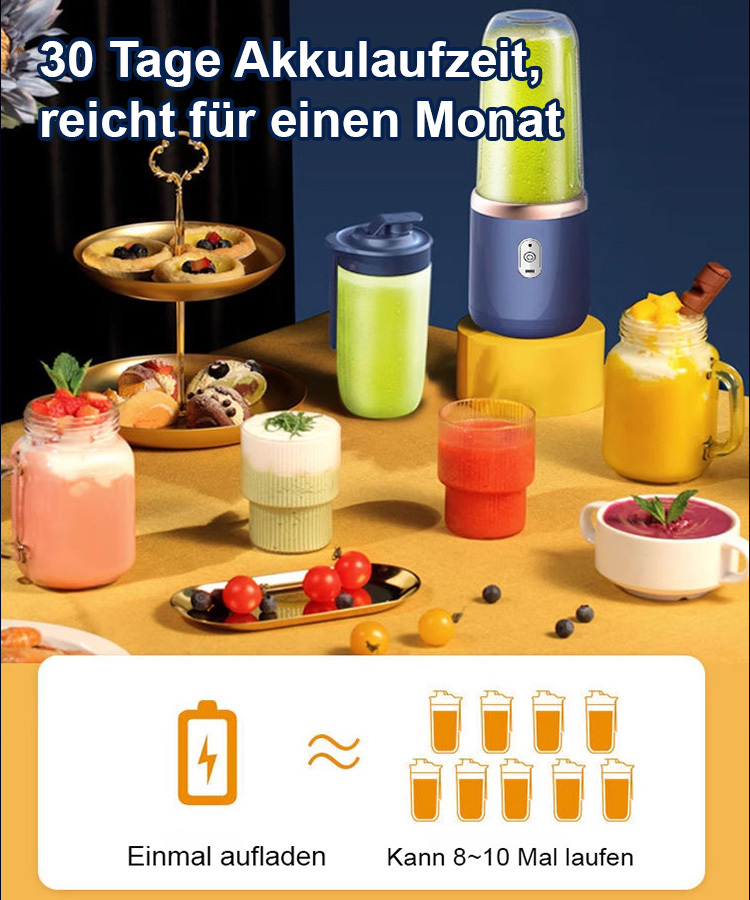 Tragbarer, aufladbarer, kleiner Saftbecher für Studenten, multifunktionaler Haushaltsentsafter.