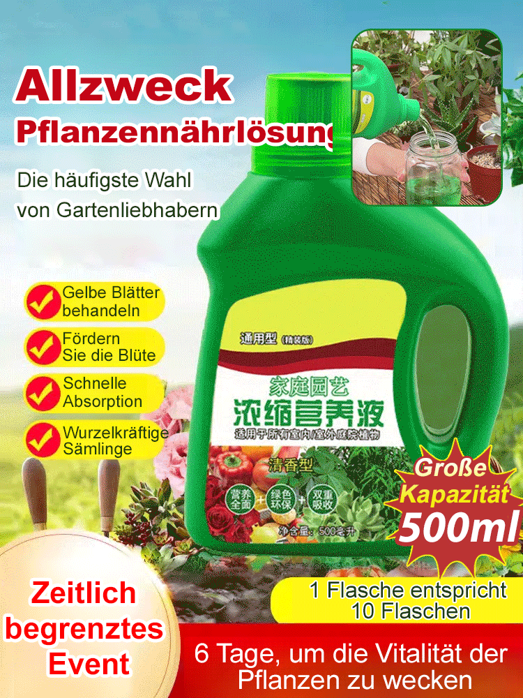Nährlösung für Grünpflanzen zu Hause