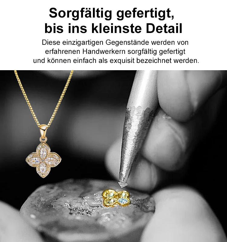 [Glück] Glücksklee-Halsketten-Set