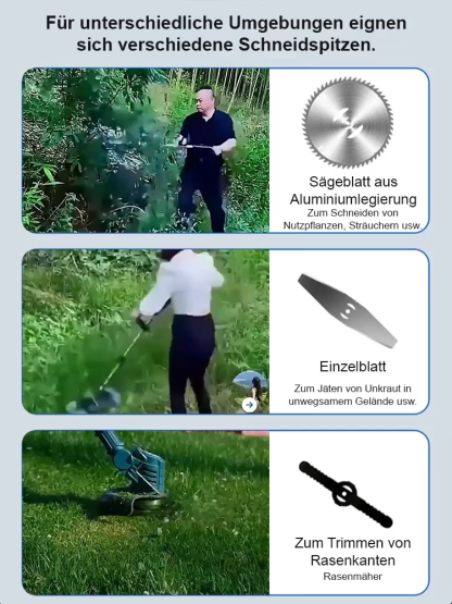 Klappbarer Lithium-Unkrautentferner