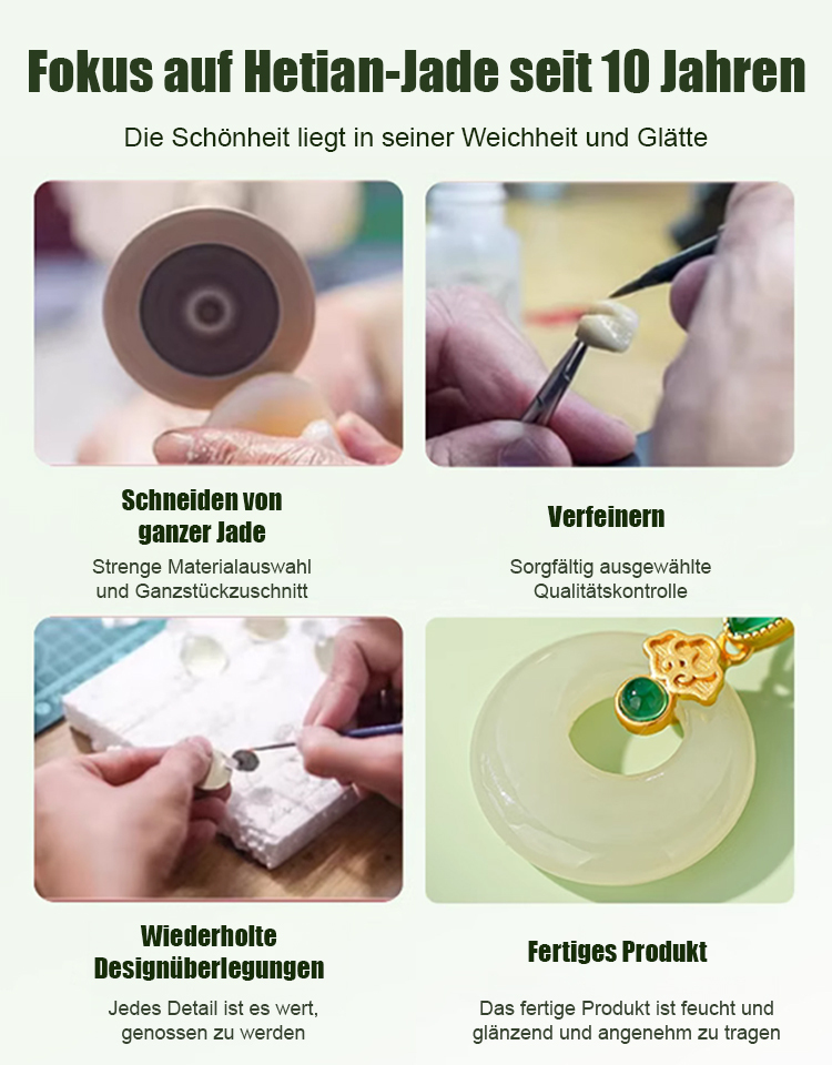 Halskette aus Hetian-Jade als Symbol für Glück