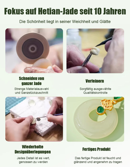 Halskette aus Hetian-Jade als Symbol für Glück