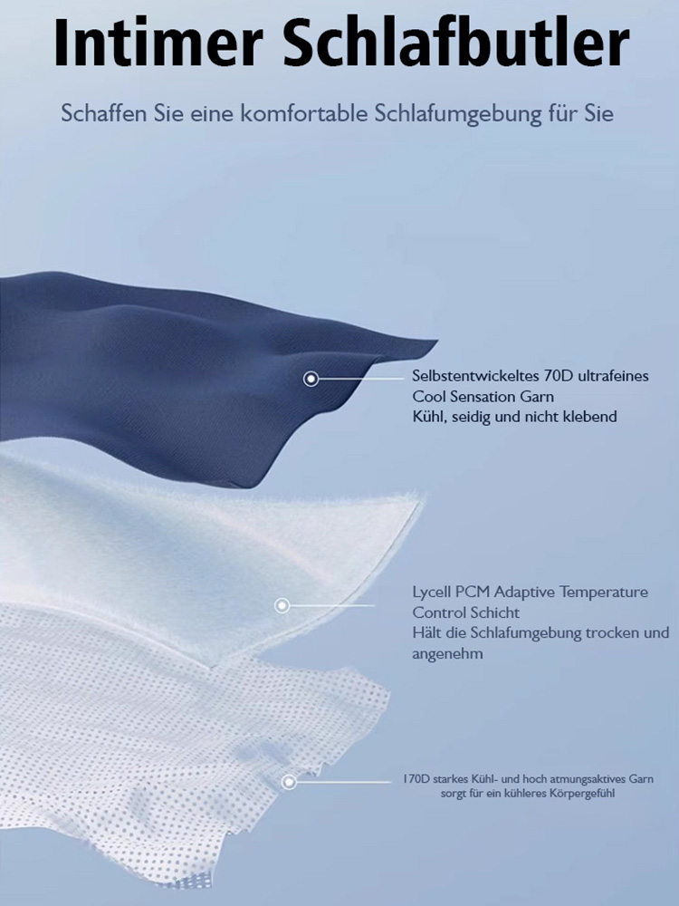 Sofortige Kühlung – Tiefschlaf – Hautfreundliche Bettdecke