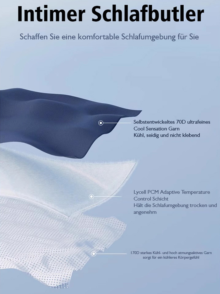 Sofortige Kühlung – Tiefschlaf – Hautfreundliche Bettdecke
