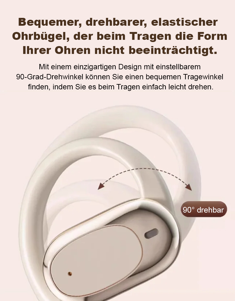 AI-Echtzeitübersetzung Offene Ohrhörer