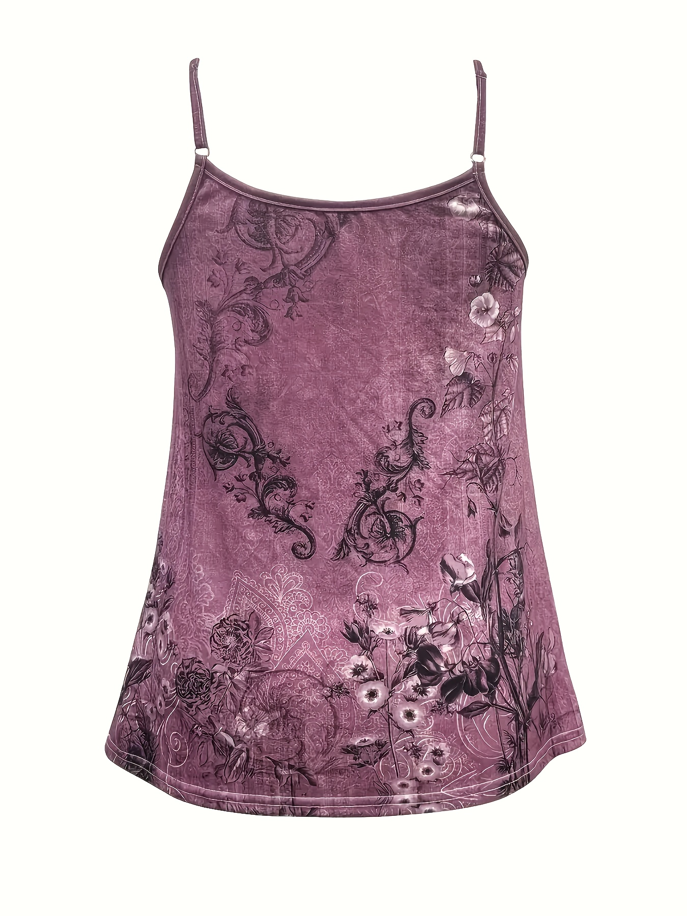 Floral Print Cami Tops - Casual