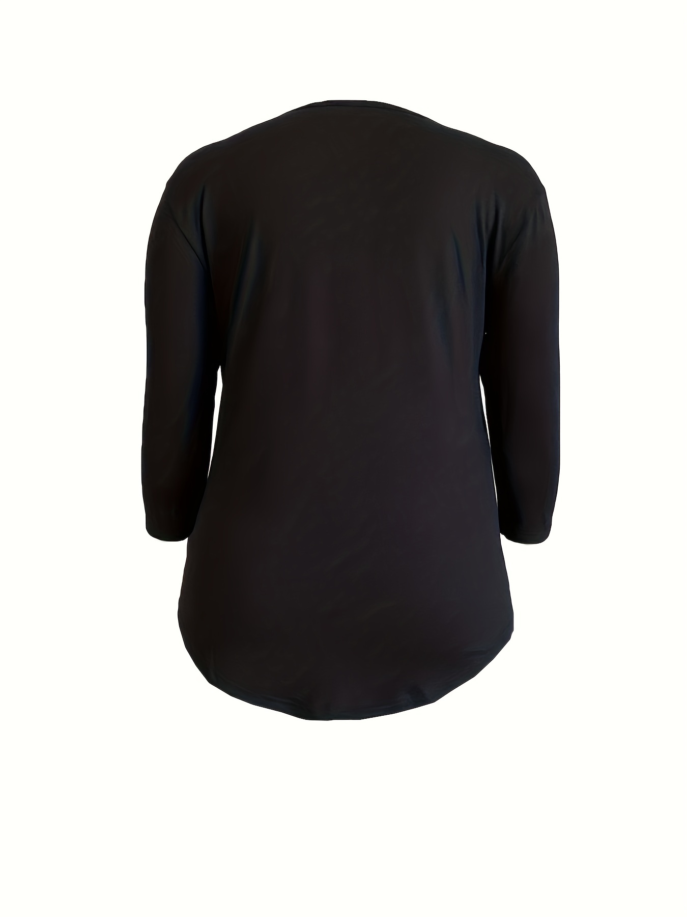 V Neck Witch & Bat Print Halloween Casual T-shirt