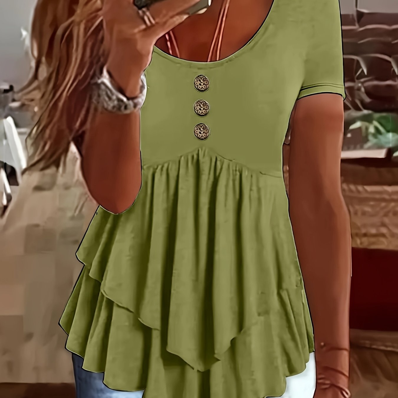 Women's Casual Short Sleeve Crew Neck T-Shirt