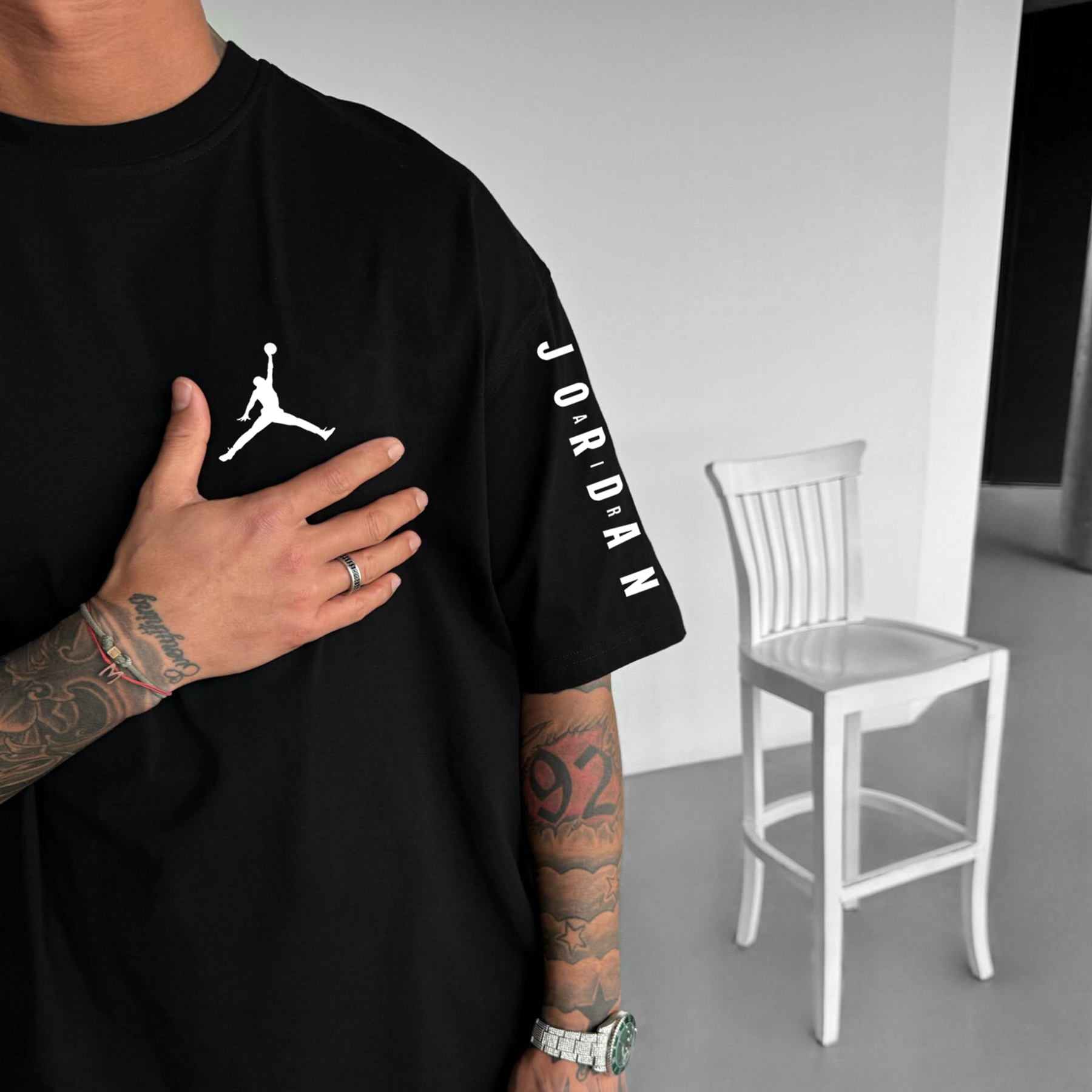 Oversized Street Style Basketball Print Tee