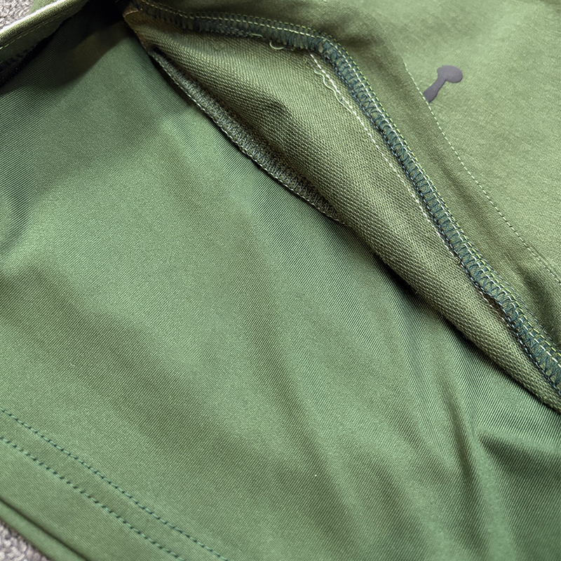 Unisex Basketball Print Inspired Olive Green Tank Top And Stripes Splicing Inner Pants Set