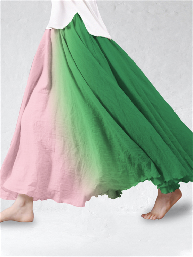 Witch & Princess Inspired Gradient Flowy Wide Skirt