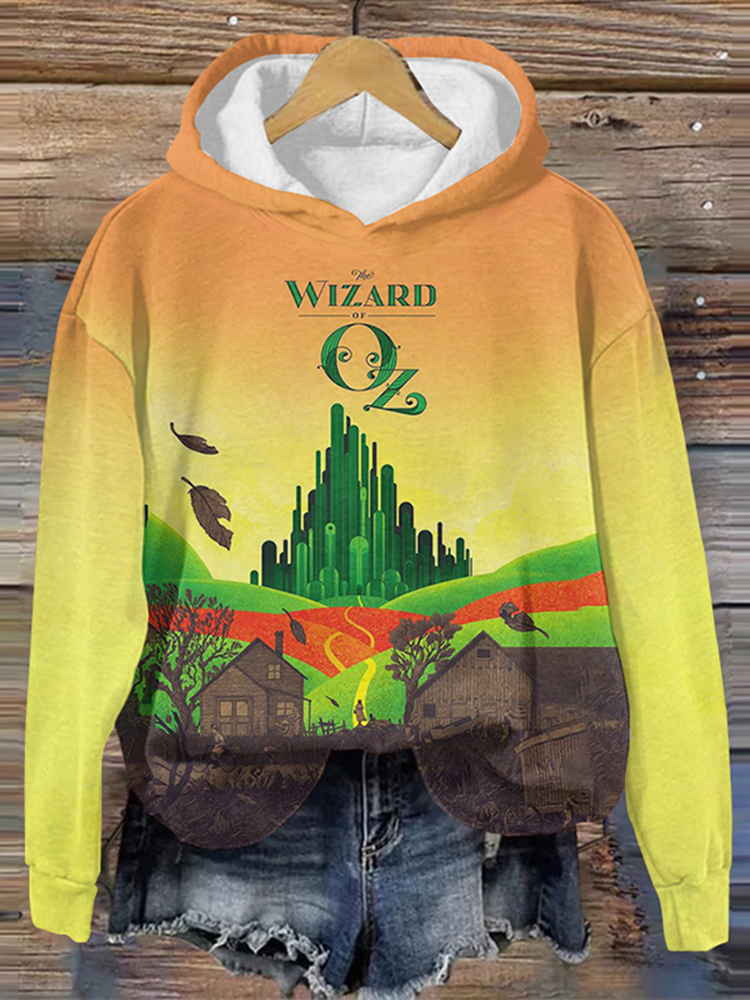 Movie Inspired Witch's Fortress Printed Casual Hoodie