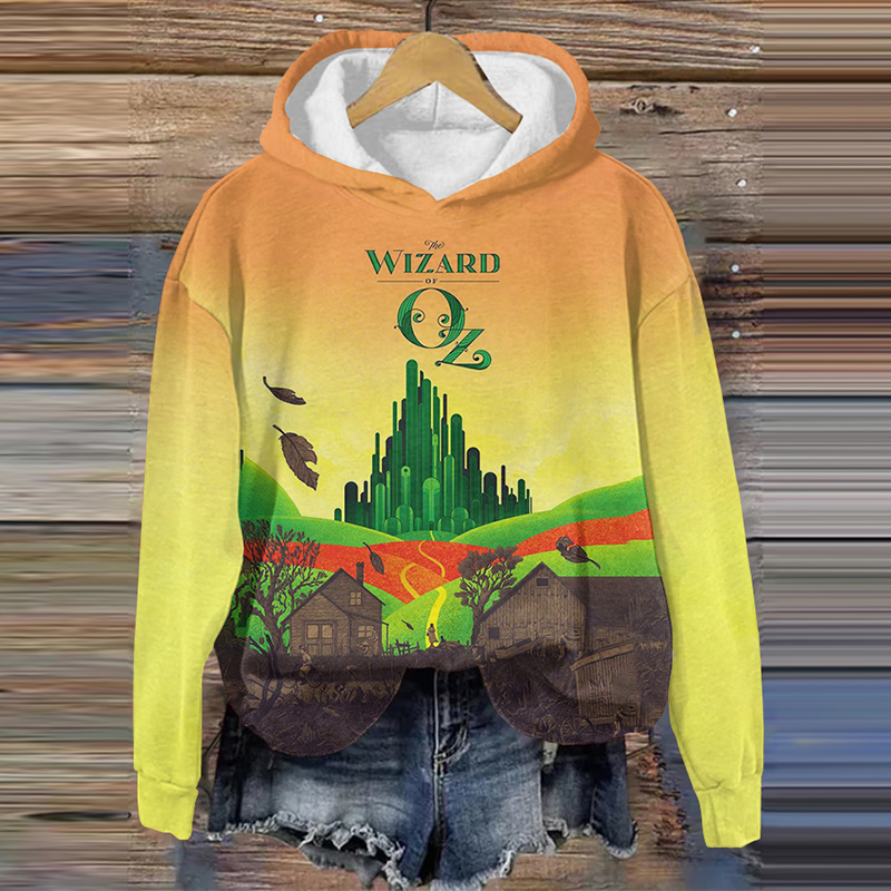 Movie Inspired Witch's Fortress Printed Casual Hoodie