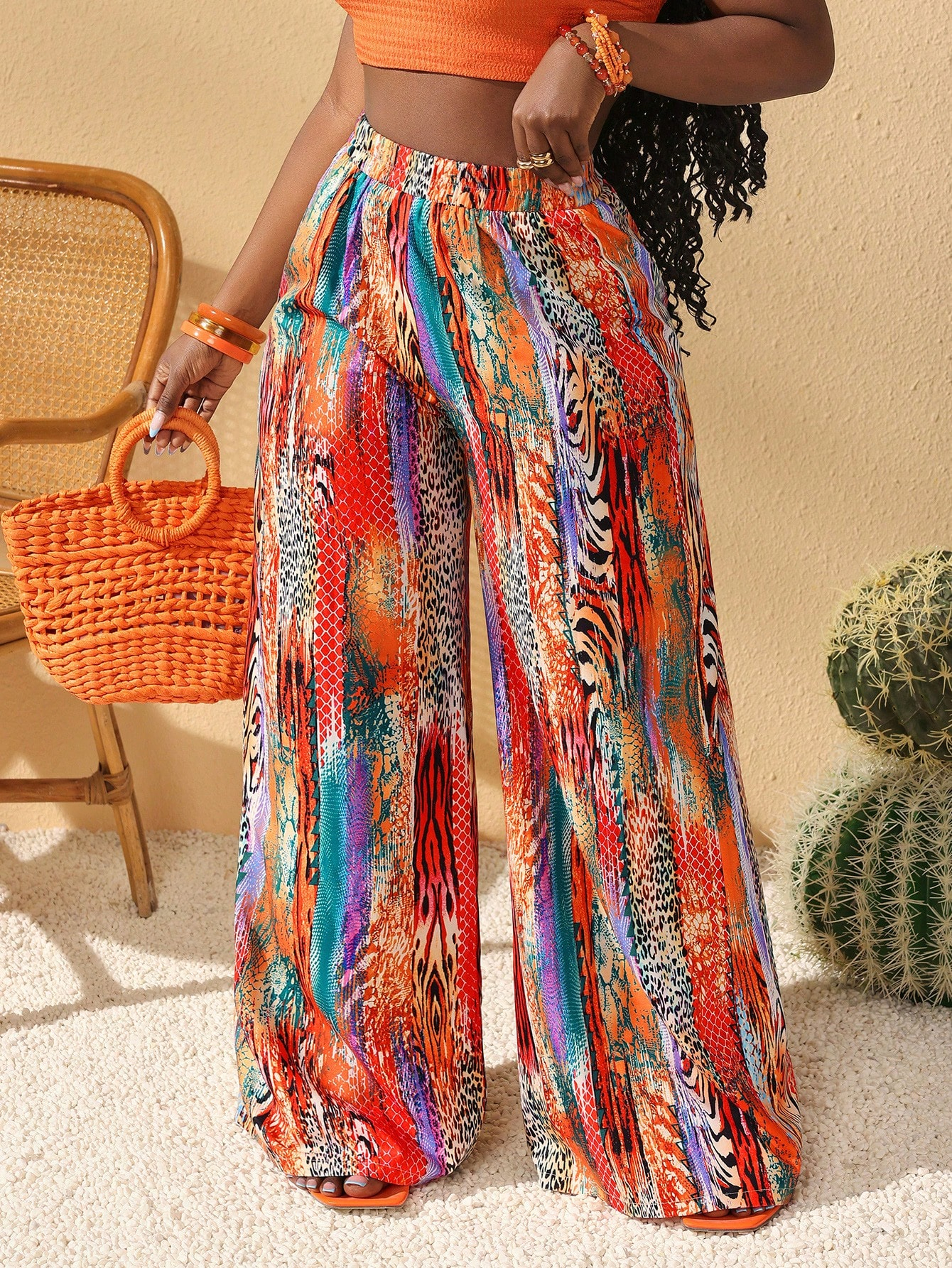 New Spring/Summer Women All-Match Casual Leopard Print Pants