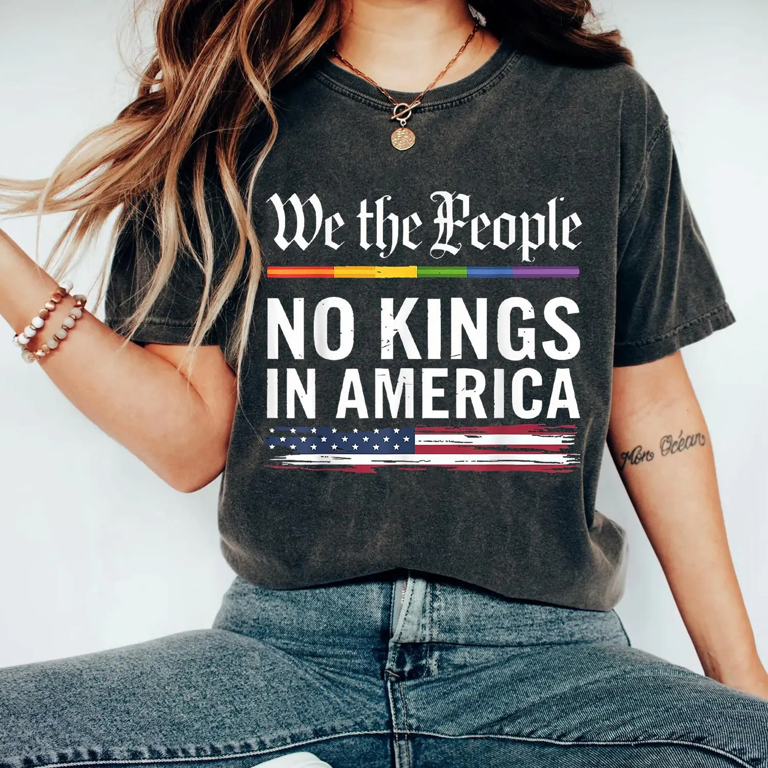 Women's Casual Proud Reject King Printed T-shirt