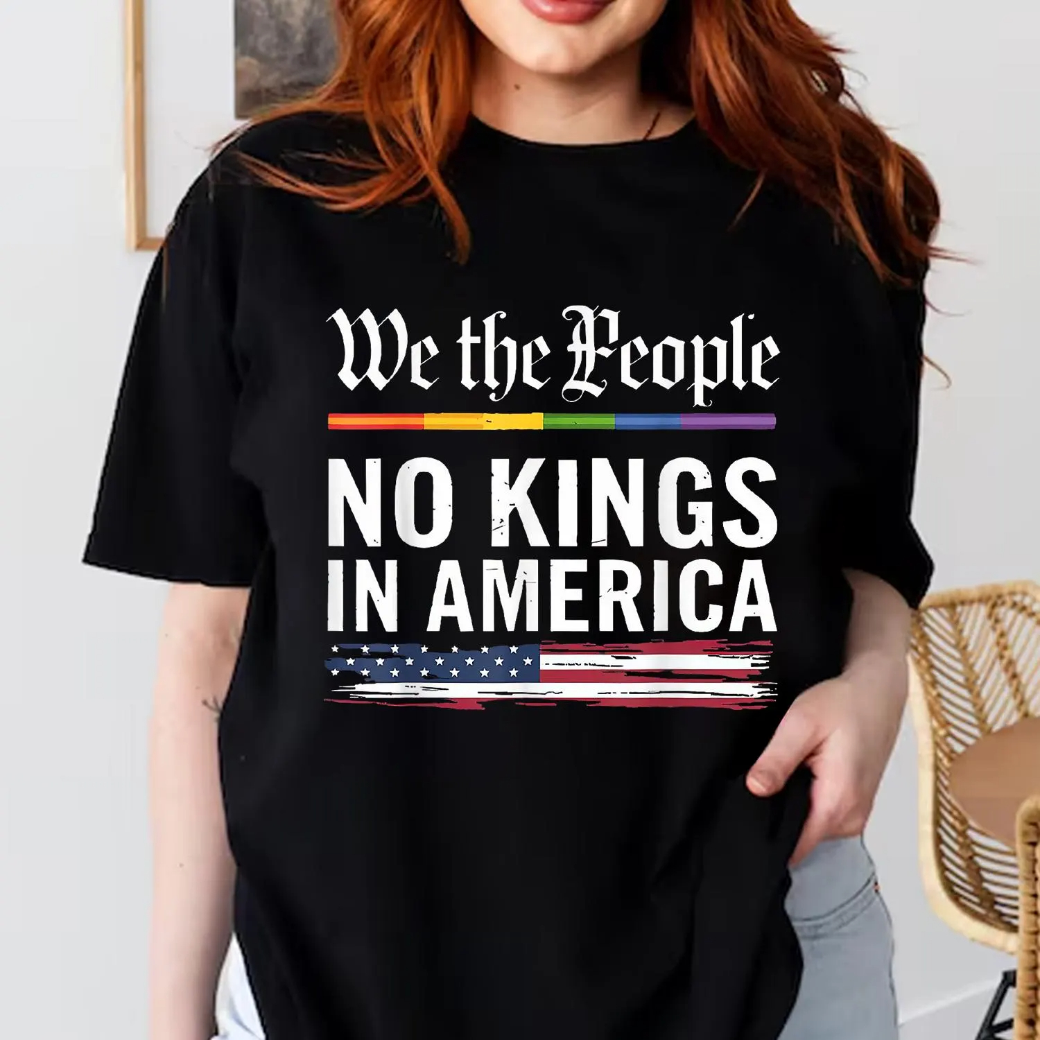 Women's Casual Proud Reject King Printed T-shirt