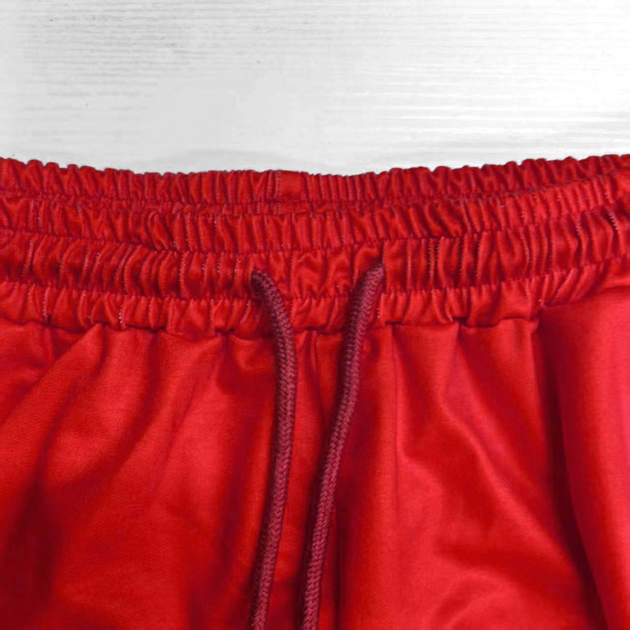 Unisex Black Red Gradient Basketball Print Oversized Streetwear Short-Sleeved T-shirt And Shorts Set