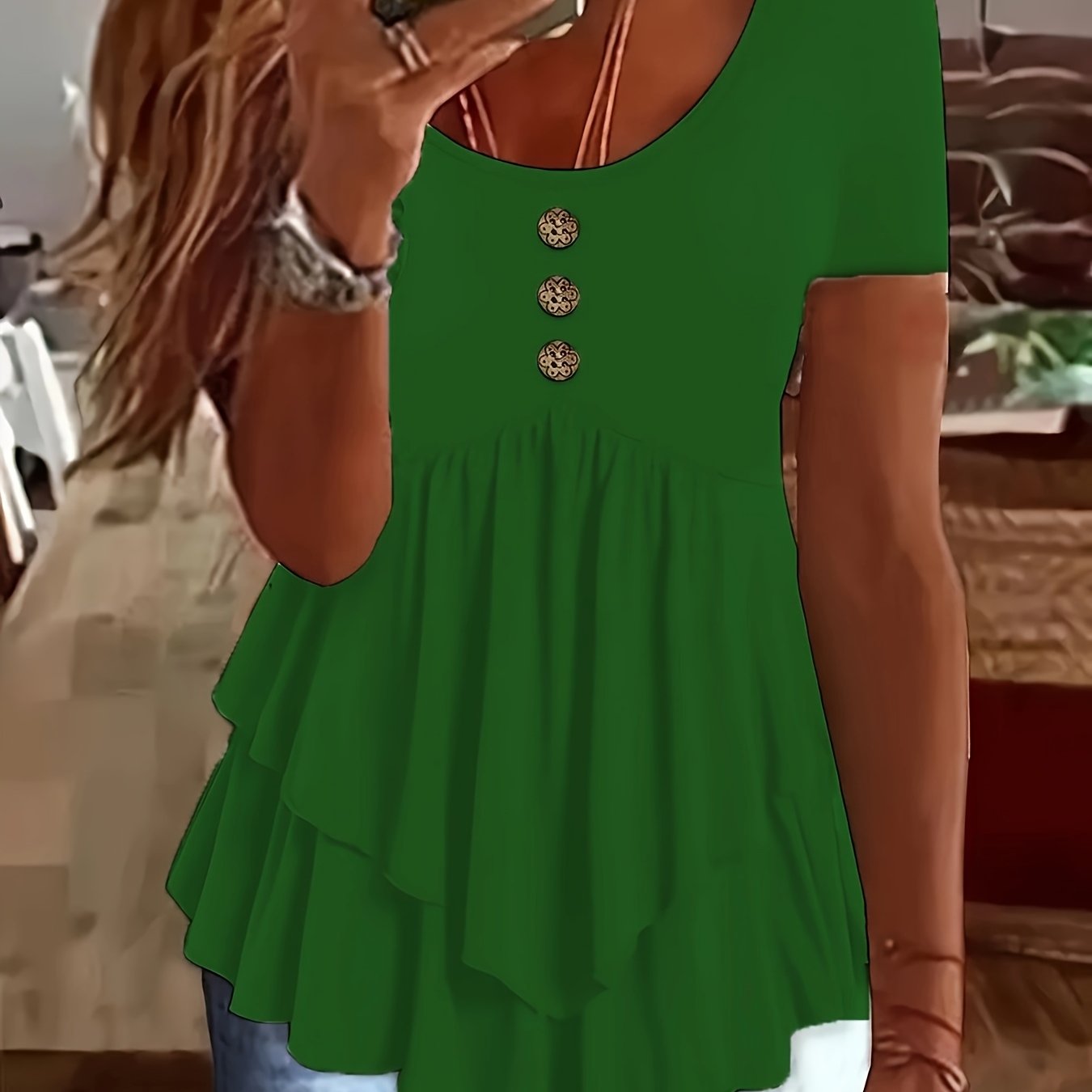 Women's Casual Short Sleeve Crew Neck T-Shirt