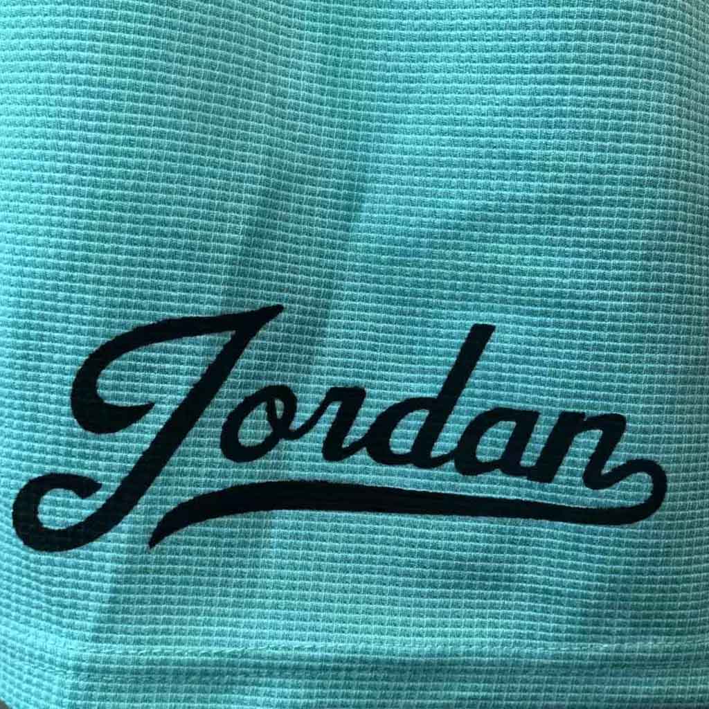 Unisex Waffle Knit Basketball Print Teal Oversized Streetwear Short-Sleeved T-shirt And Shorts Set