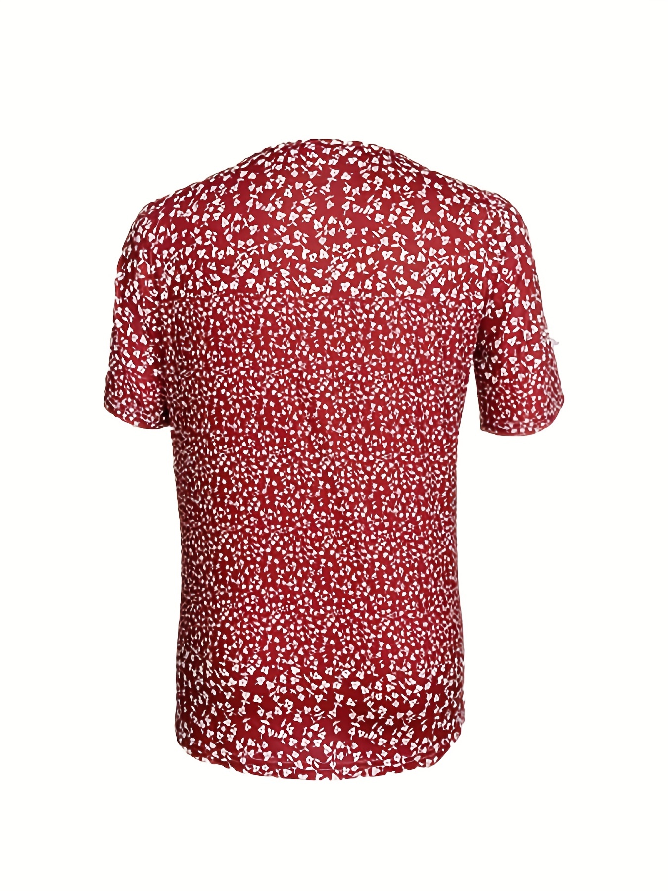 Floral Print Button Front T-Shirt