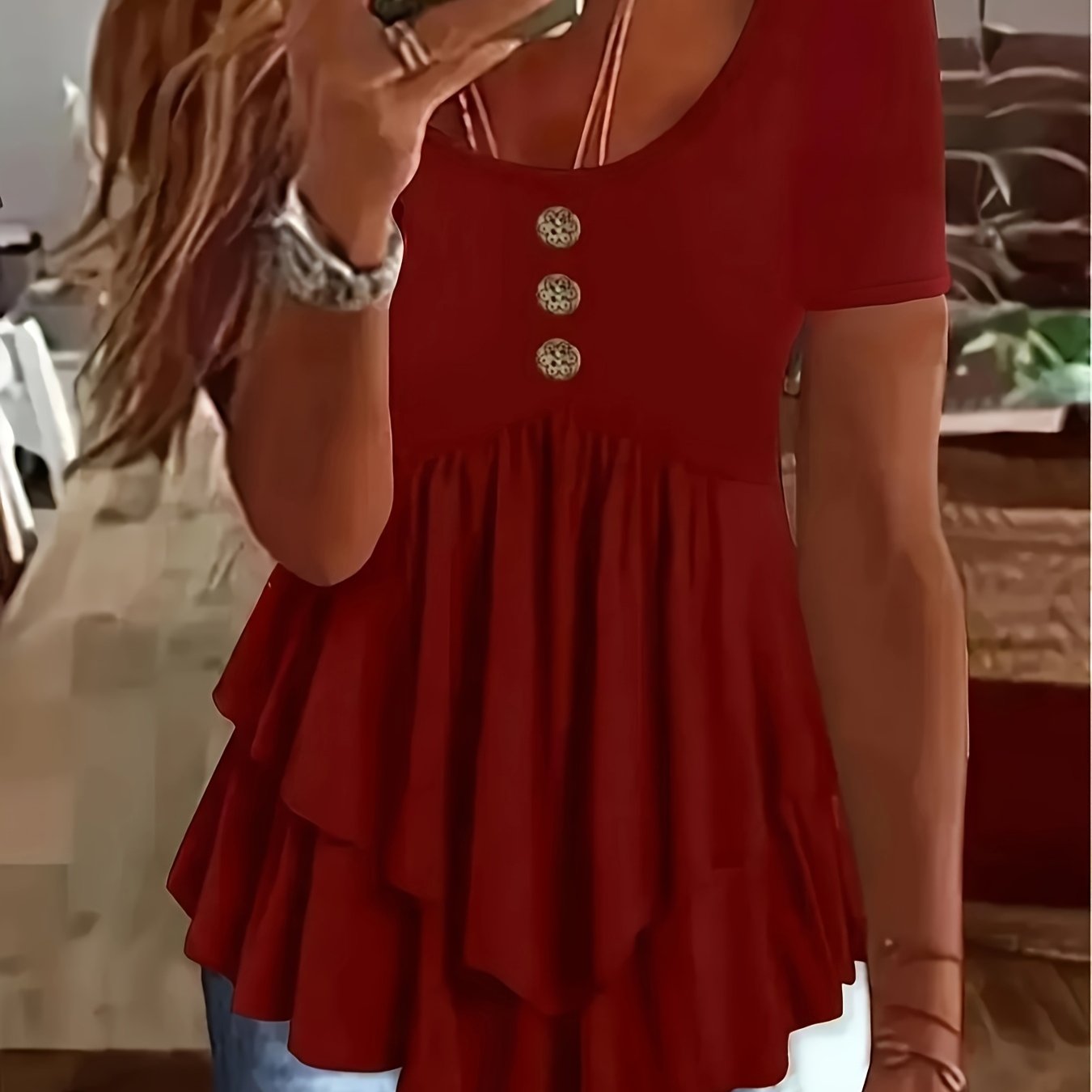 Women's Casual Short Sleeve Crew Neck T-Shirt