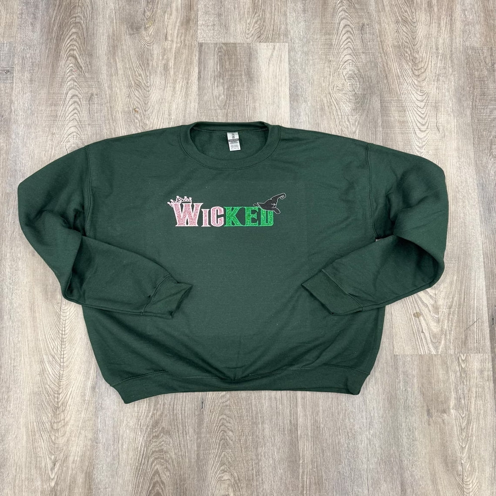 Glitter Embroidered Sweatshirt - Gift for Wick