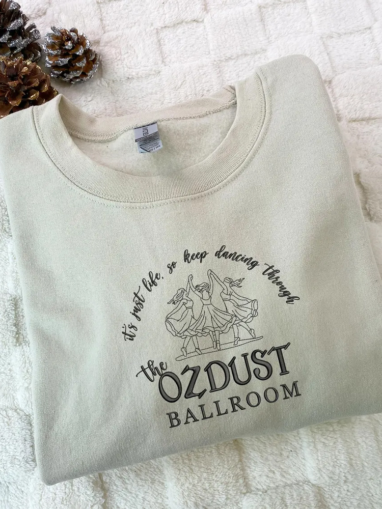 Musical Movie Inspired Embroidered Cozy Sweatshirt