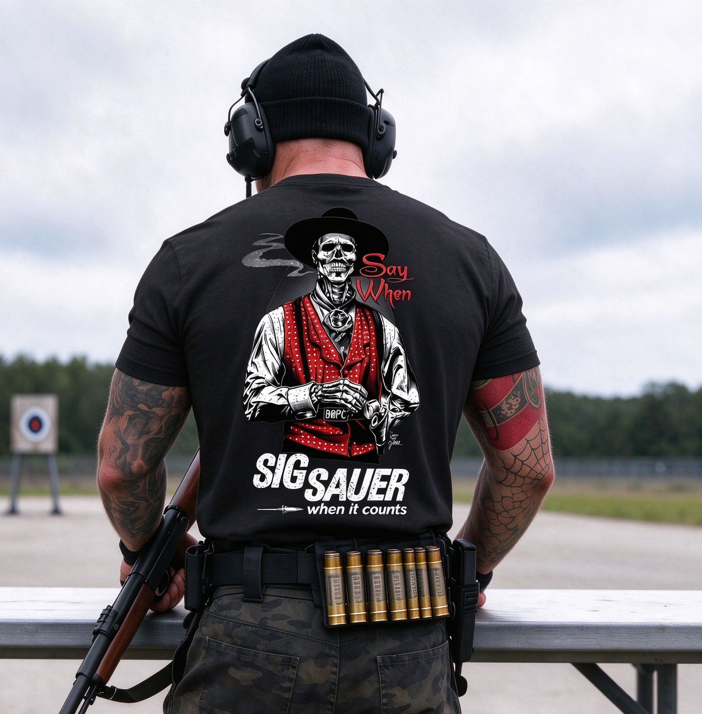 Tactical When It Counts Printed Men's T-Shirt